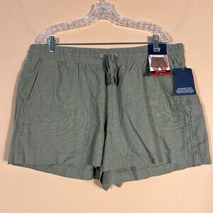 Gap Linen Blend Vetiver Color Shorts XL NWT
